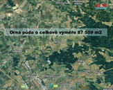 Prodej pole, 87559 m2, Ořechov, cena 4915740 CZK / objekt, nabízí 